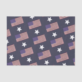 Papier Mousseline Pledge of Allegiance Flag