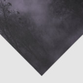 Papier Mousseline Pleine lune Avec Papier Tissu Purple Mist Ravens (Détail)