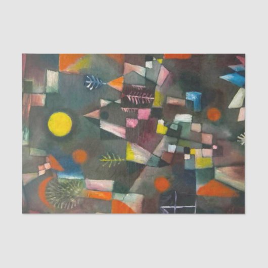 Papier Mousseline Pleine lune de Paul Klee, Art Abstrait (Recto)
