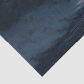 Papier Mousseline Pleine lune Découpage paysage neigeux (Détail)