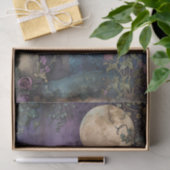 PAPIER MOUSSELINE PLEINE LUNE ET JARDIN DÉCOUPAGE TISSUE PAPIER (Cadeau)