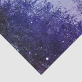 Papier Mousseline Pleine lune Hiver Forêt violette Découpage (Détail)