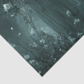 Papier Mousseline Pleine lune Mariage de squelette monochrome de déc (Détail)