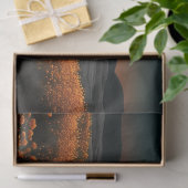 Papier Mousseline Pleine lune Orange Champ de fleurs Découpage (Cadeau)