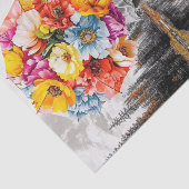 Papier Mousseline Pludrops de fleurs7 (Détail)