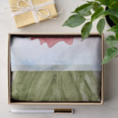 Papier Mousseline Pluie Jour Tulips Ressort aquarelle (Cadeau)