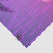 Papier Mousseline Pluie violette Enchanted Flamant rose Rockstar (Détail)