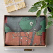 Papier Mousseline Plum à fleurs, Hiroshige (Cadeau)
