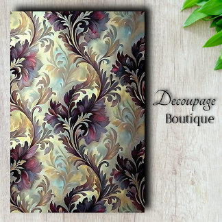 Papier Mousseline Plum Acanthus Dream Découpage