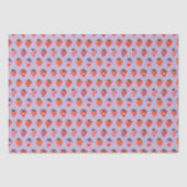 Papier Mousseline Plum illustré fraise (Recto)