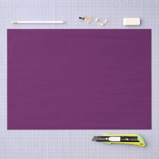 Papier Mousseline Plum Perfection - Plum solide élégant - (Artisanat)