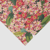 Papier Mousseline Plumeria Fleurs Floral Tropical Tissue Paper (Détail)
