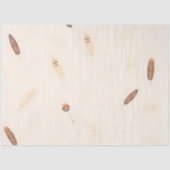 Papier Mousseline Plumes Collection Boho populaire de luxe (Recto)