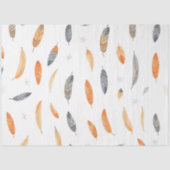 Papier Mousseline Plumes Collection Boho tendance de luxe (Recto)