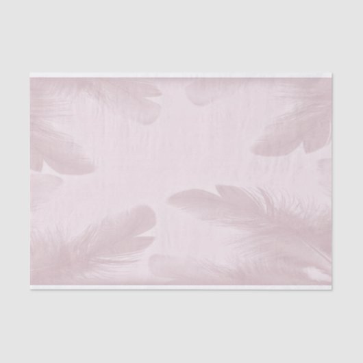 Papier Mousseline Plumes colorées (Recto)