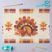 Papier Mousseline Plumes d'Automne (Artisanat)