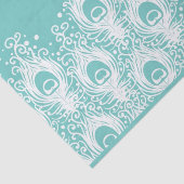 Papier Mousseline Plumes douces de paon (Détail)