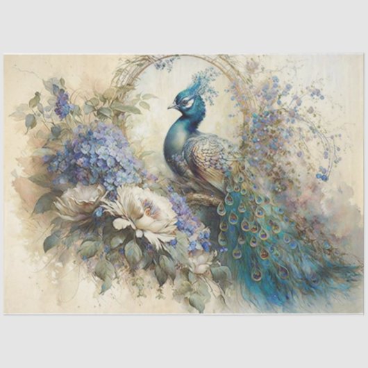 Papier Mousseline Plumes fantaisistes (Recto)