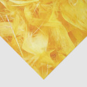 Papier Mousseline Plumes jaune vif (Détail)