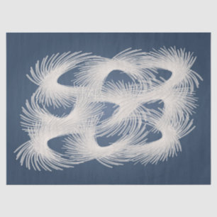 Papier Mousseline Plumes volantes blanches