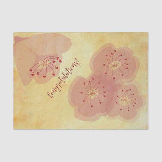 Papier Mousseline Plus de fleursPapier de tissus (Recto)