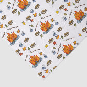 Papier Mousseline Plus le thème du Camping en papier Merrier (Détail)