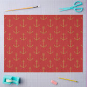 Papier Mousseline Plus Red and Navy Nautical Series Design 15 (Artisanat)