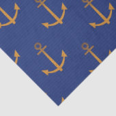 Papier Mousseline Plus Rouge et Marine Nautique Série Design 7 (Détail)