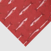 Papier Mousseline Plus Rouge et Marine Série Nautique Design 3 (Détail)