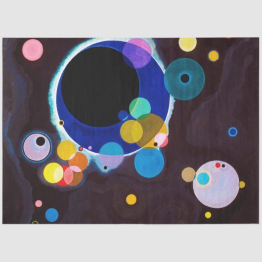 Papier Mousseline Plusieurs cercles, Wassily Kandinsky (Recto)