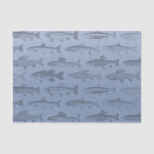 Papier Mousseline Plutôt être en train de pêcher motif de poisson pe