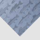 Papier Mousseline Plutôt Pêcher Motif de poisson personnalisé (Détail)