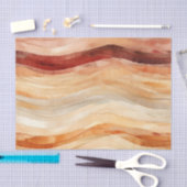 Papier Mousseline Poeach Dusty Cream Waves Birthday (Artisanat)