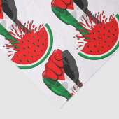 Papier Mousseline Poing de résistance palestinienne sur le symbole d (Détail)