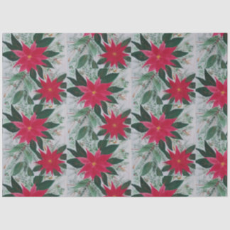 Papier Mousseline Poinsettia