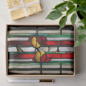 Papier Mousseline Poinséttia en verre de Faux pour les embarcations (Cadeau)