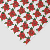 Papier Mousseline poinsettia festive de Noël  (Détail)