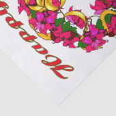 Papier Mousseline Poinsettia Wreath papier (Détail)