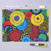 Papier Mousseline Point Abstrait art 4 (Artisanat)