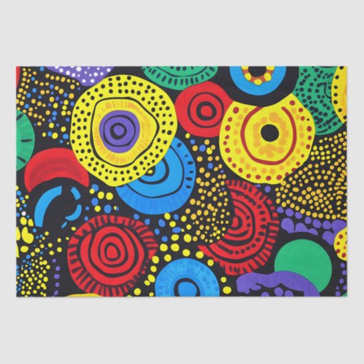 Papier Mousseline Point Abstrait art 4 (Recto)