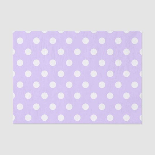 Papier Mousseline Point blanc et violet clair (Recto)