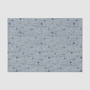 Papier Mousseline Point de pierre bleue