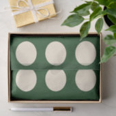 Papier Mousseline Point de Polka d'ivoire vert (Cadeau)