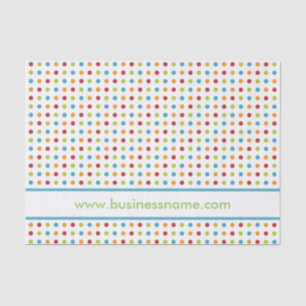 Papier Mousseline Point de polka multicolore