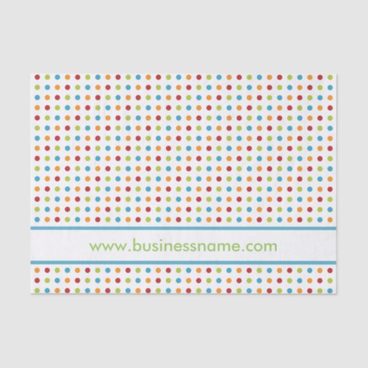 Papier Mousseline Point de polka multicolore (Recto)
