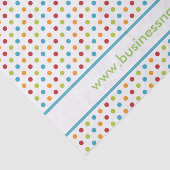 Papier Mousseline Point de polka multicolore (Détail)