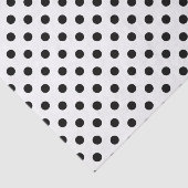 Papier Mousseline Point de polka noir (Détail)
