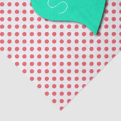 Papier Mousseline Point-Monogramme rose de corail de polka par (Détail)