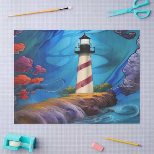 Papier Mousseline Point phare (Artisanat)