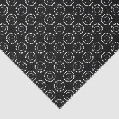 Papier Mousseline Point Polka noir et blanc (Détail)
